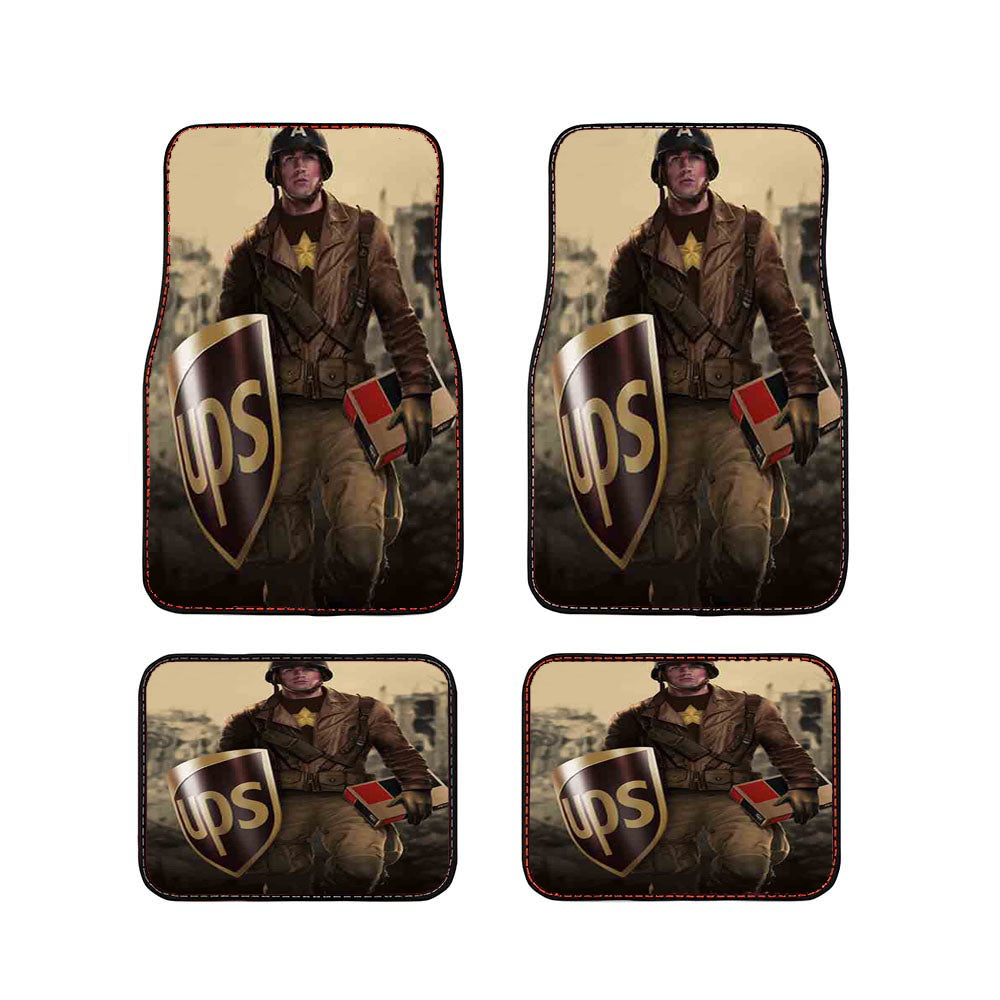 Captain America Ups Car Floor Mats Accessories