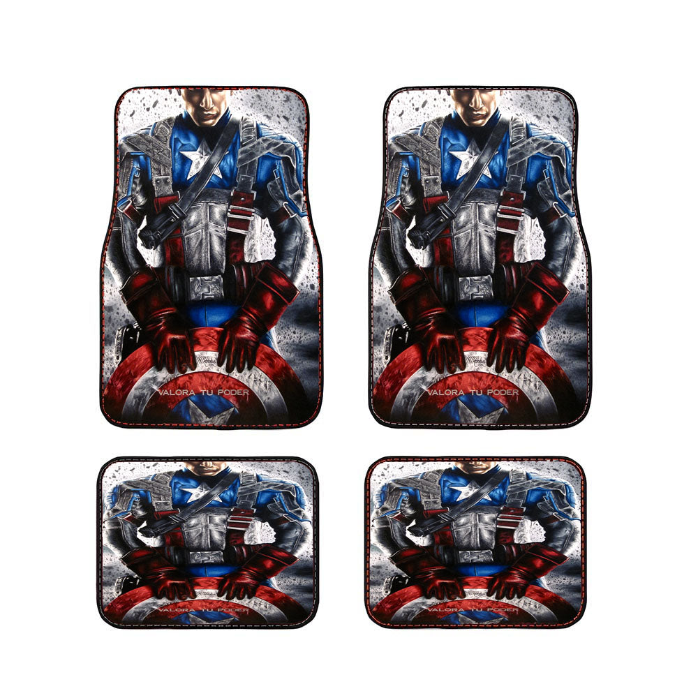 Captain America Wallpaper Car Floor Mats Accessories