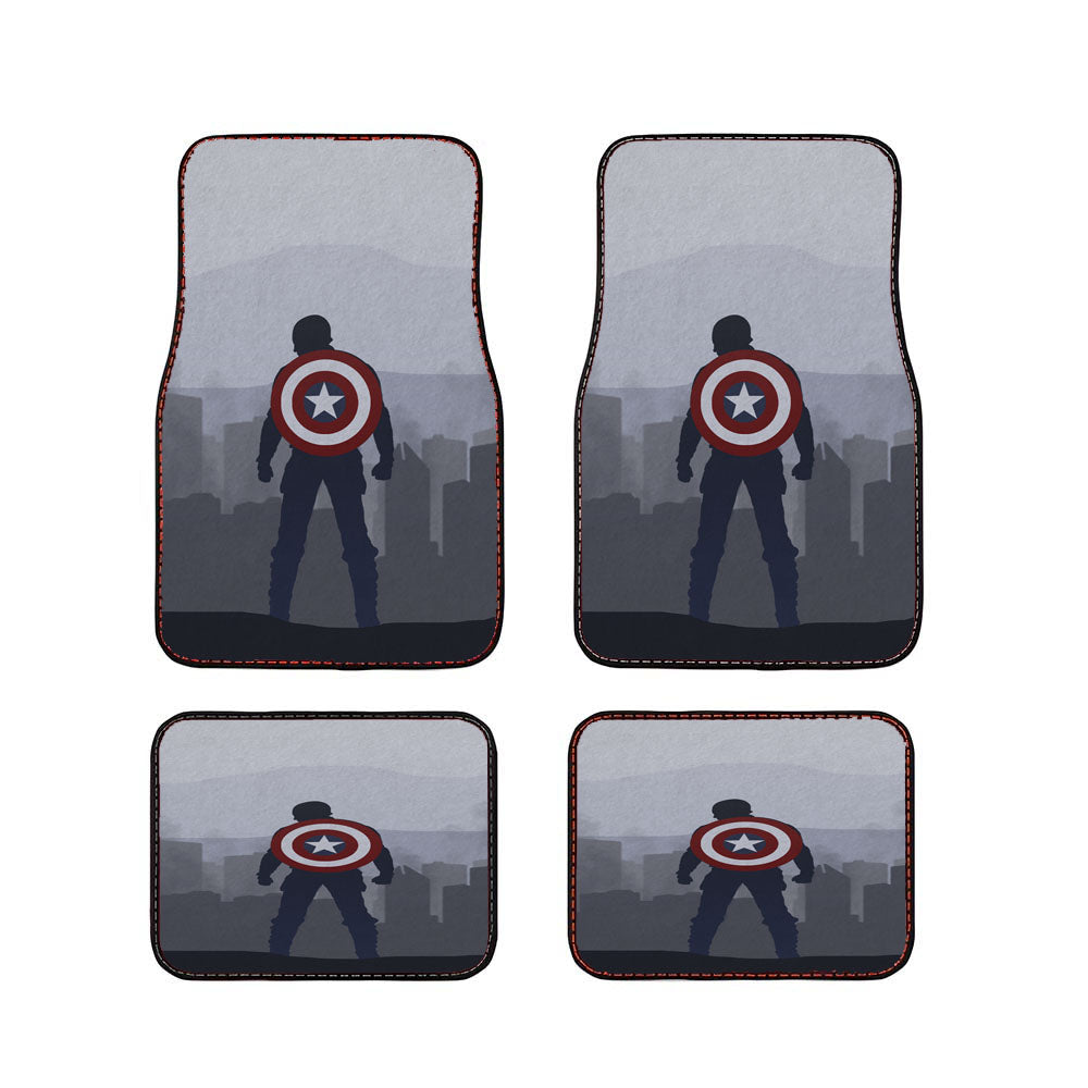 Captain Amerika Car Floor Mats Accessories