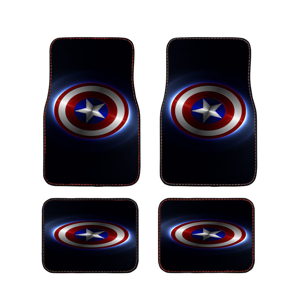 Captain Amerika Shield Car Floor Mats Accessories