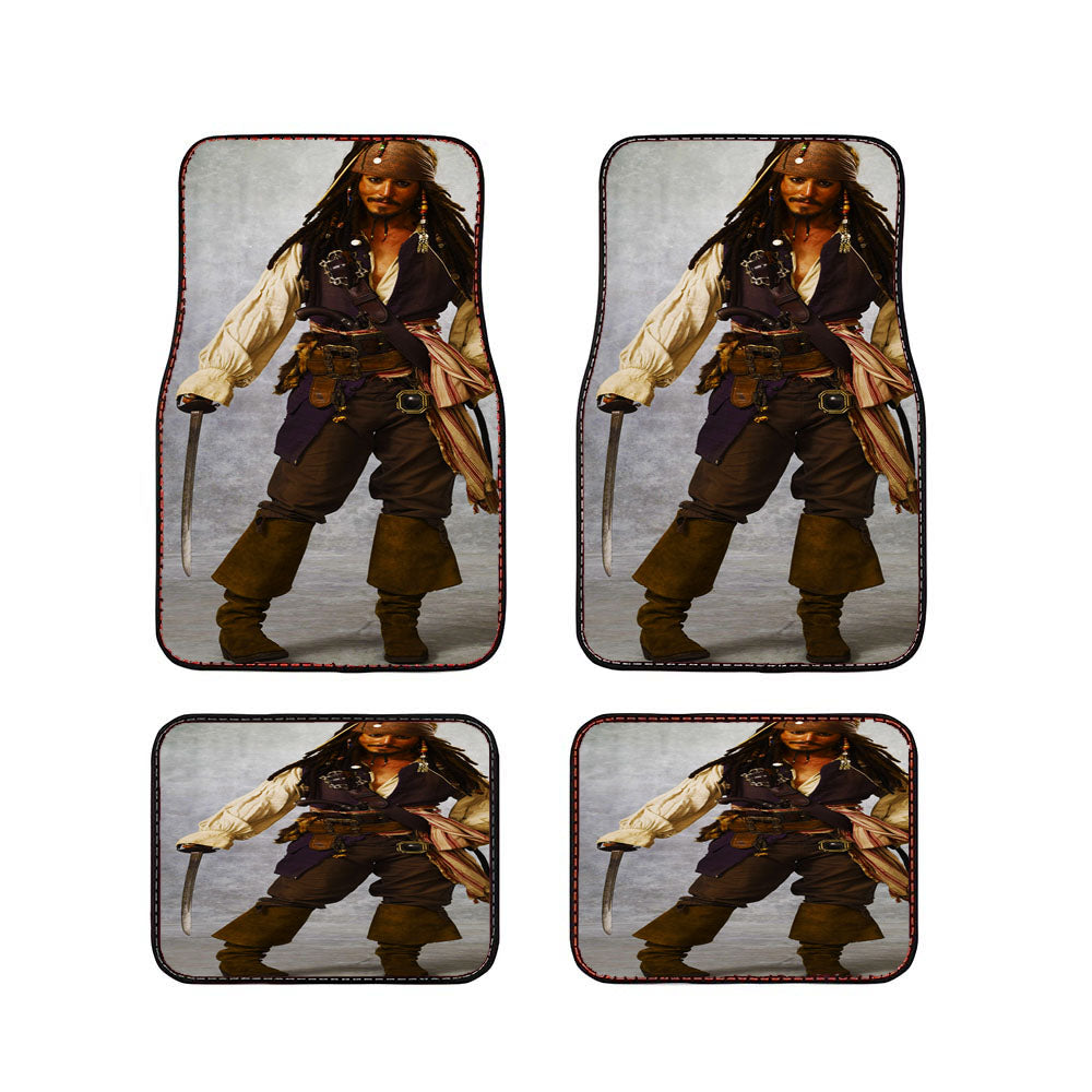 Captain Jack Sparrow Pose Car Floor Mats Accessories