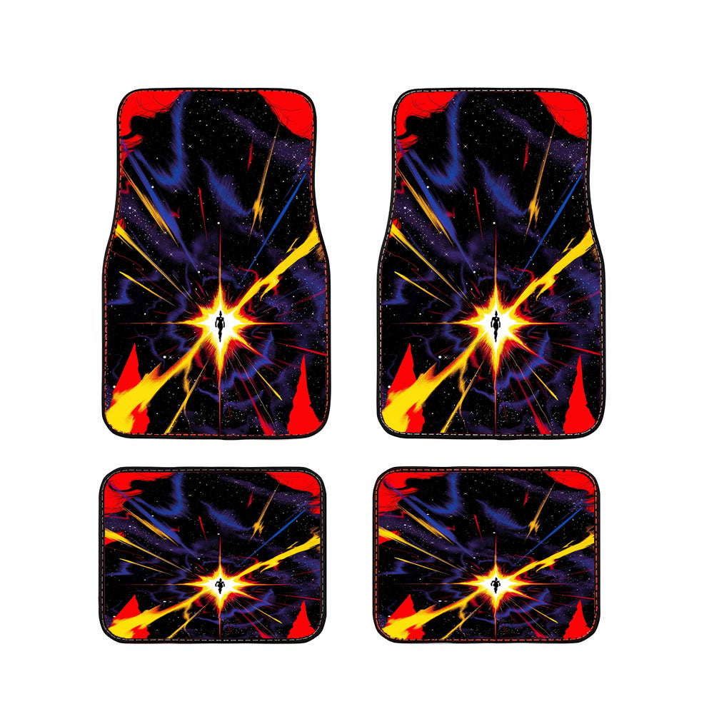 Captain Marvel Artwork Car Floor Mats Accessories