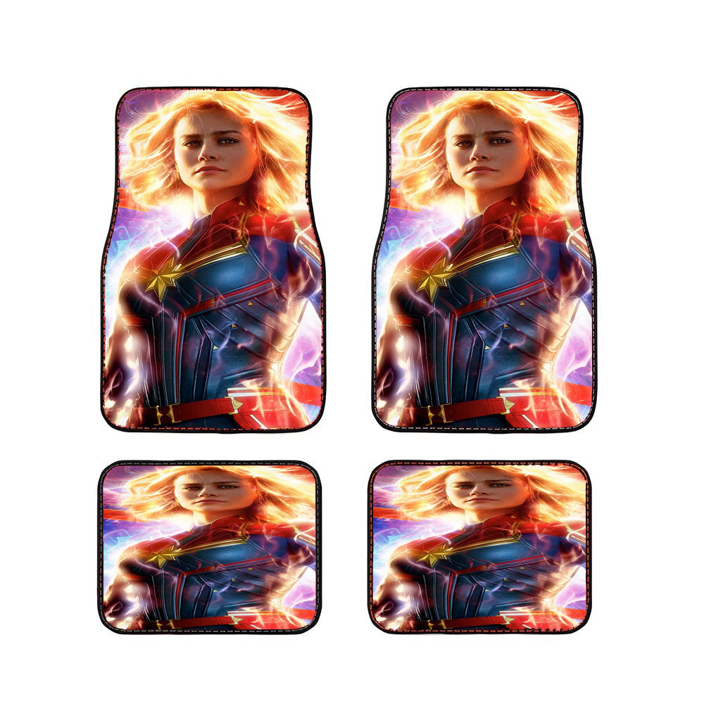 Captain Marvel Brie Larson Car Floor Mats Accessories