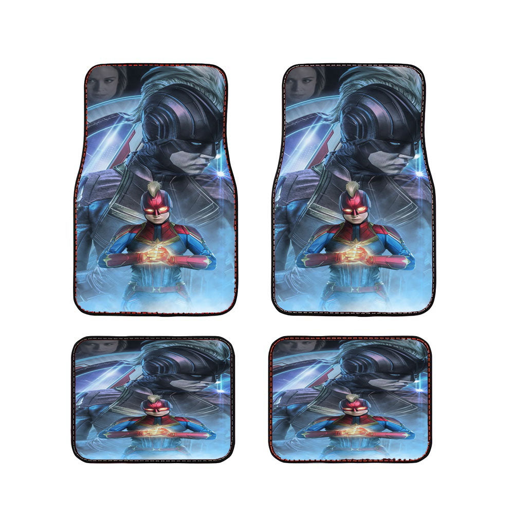 Captain Marvel Brie Larson Wallpaper Car Floor Mats Accessories