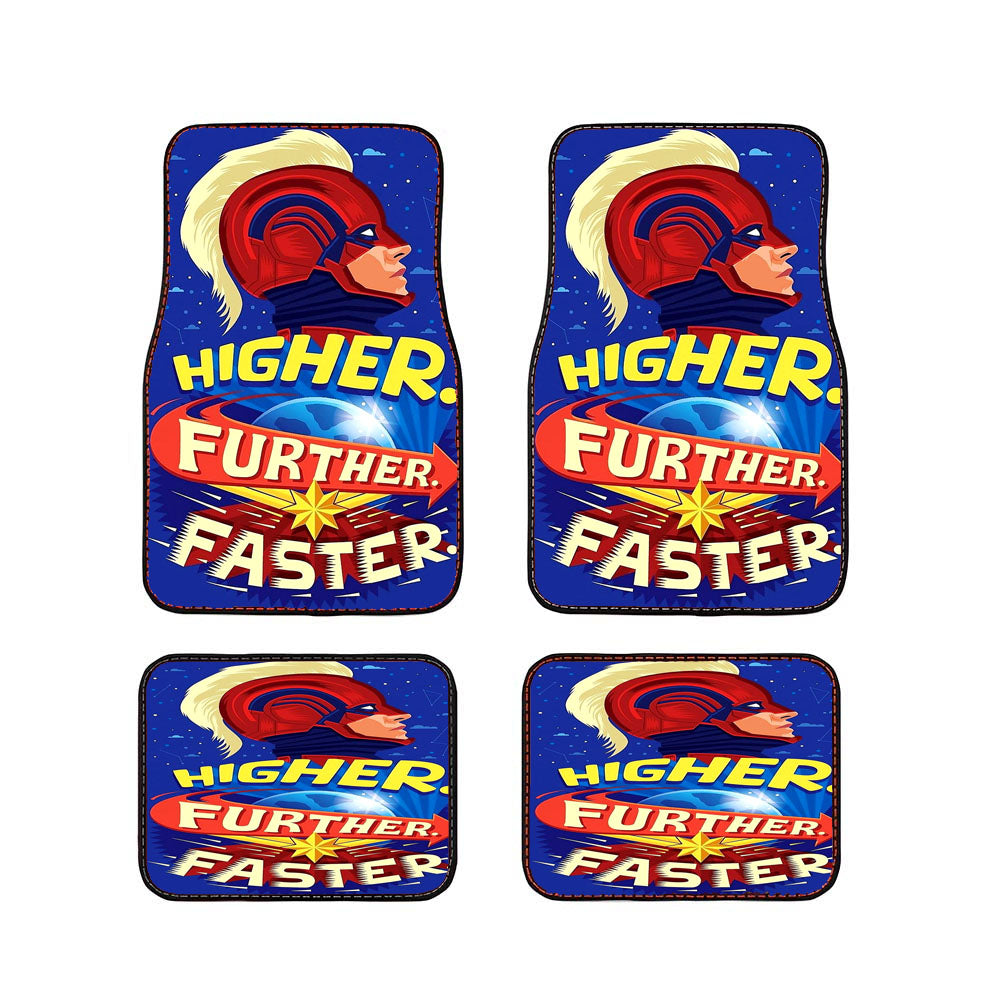 Captain Marvel Higher Further Faster Car Floor Mats Accessories