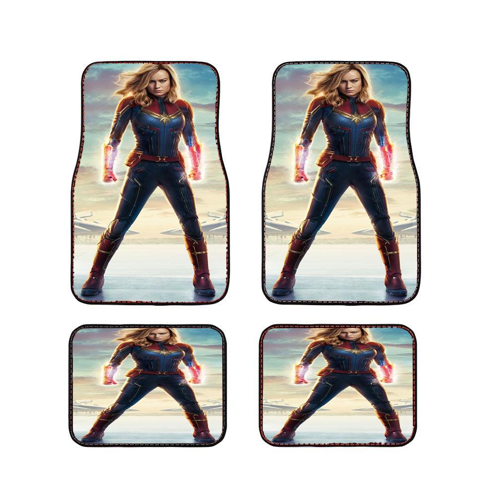Captain Marvel Make World Peace Car Floor Mats Accessories