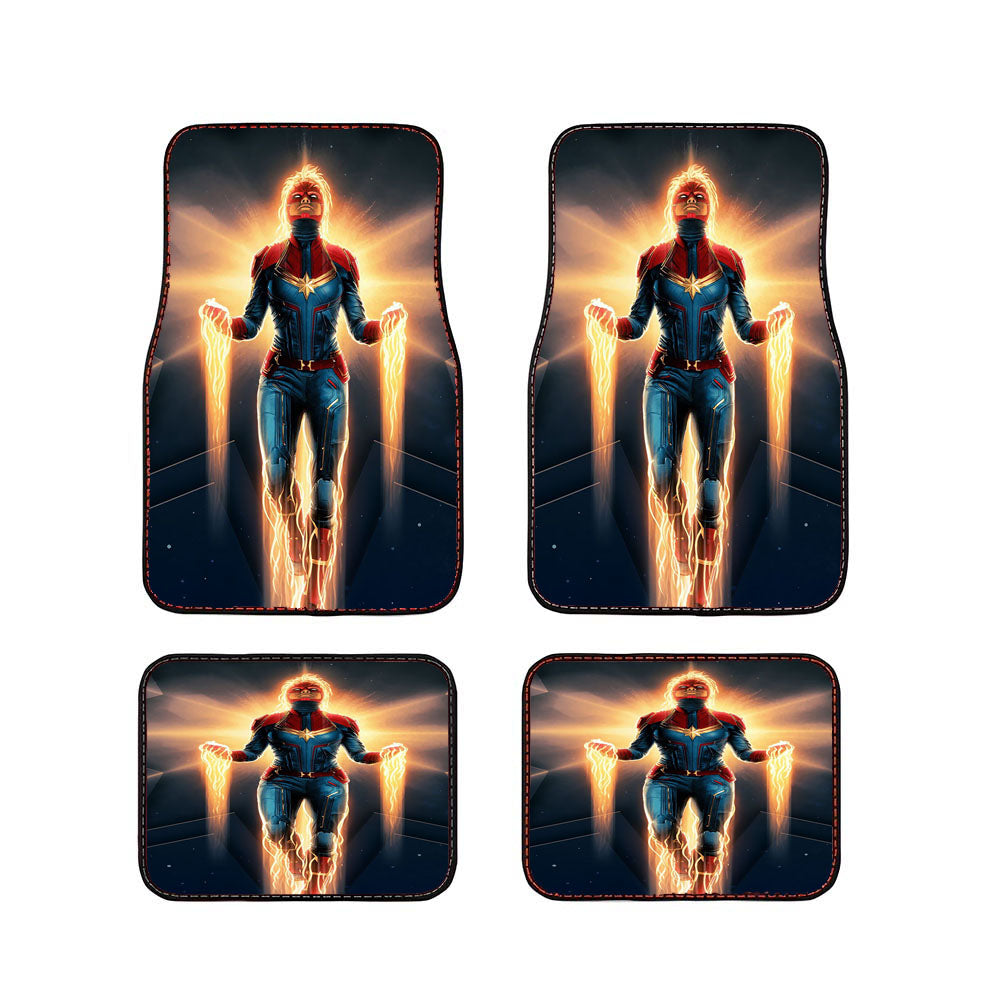 Captain Marvel Movie Car Floor Mats Accessories