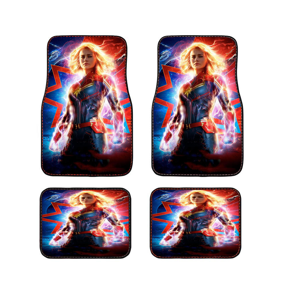 Captain Marvel Poster Car Floor Mats Accessories