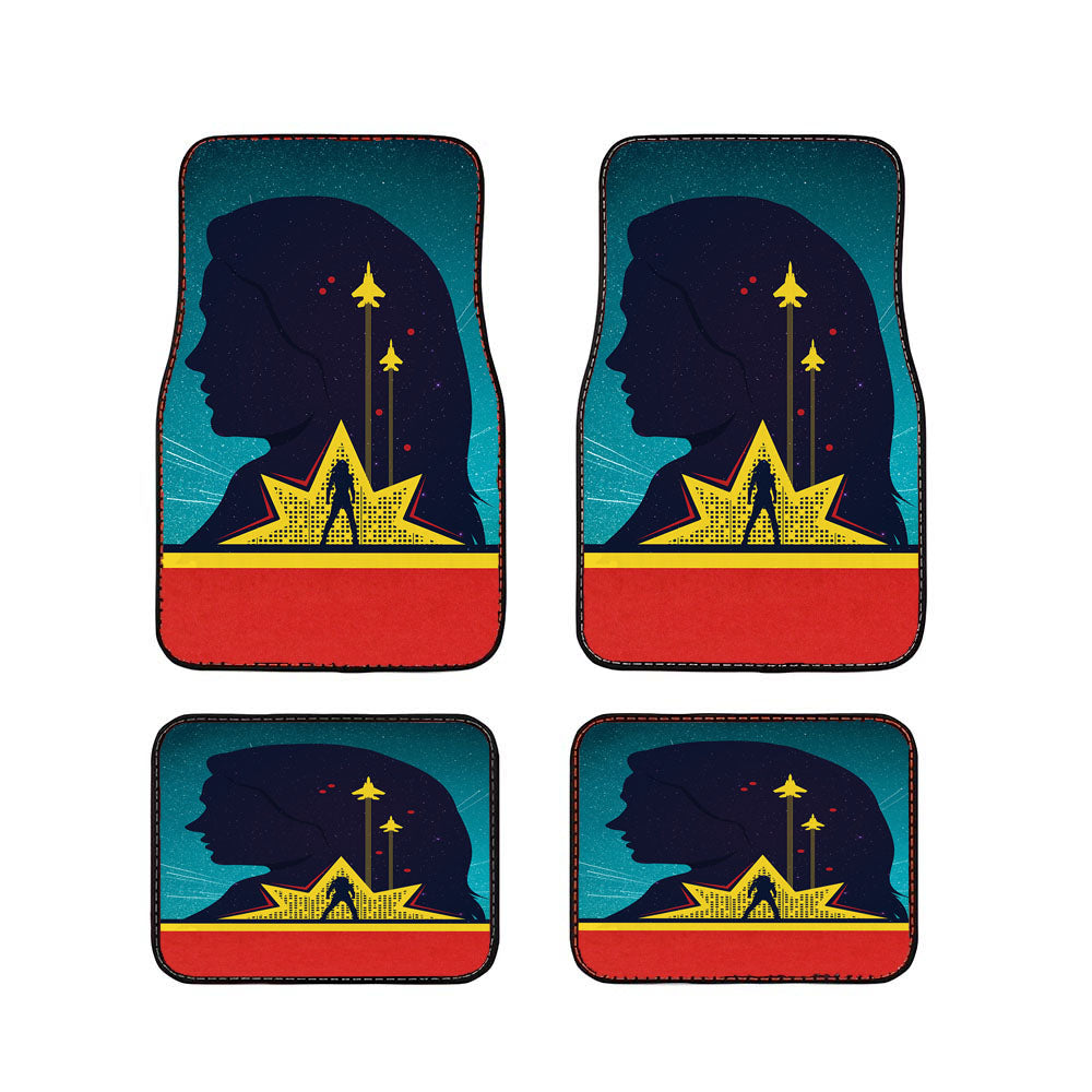 Captain Marvel Vintage Car Floor Mats Accessories
