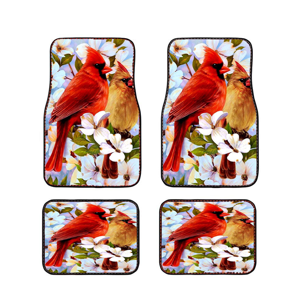 Cardinal Pair Car Floor Mats Accessories