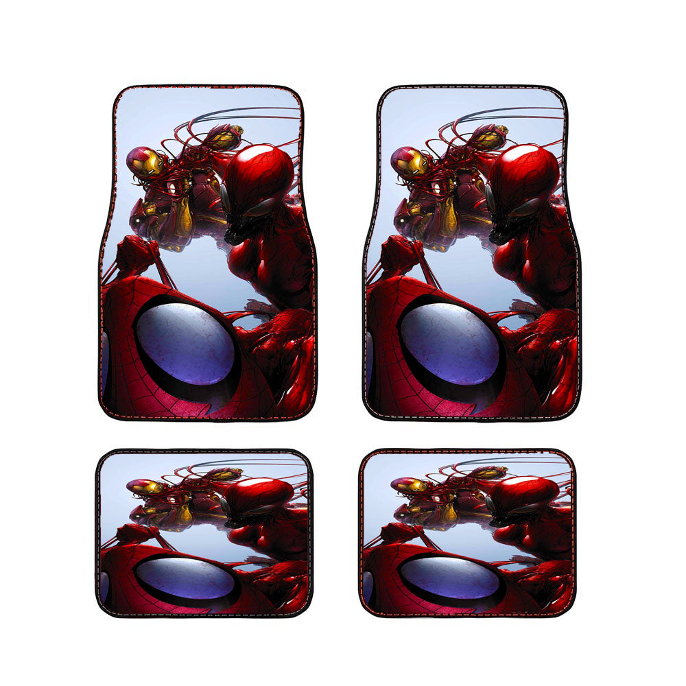 Carnage Vs Spider Man And Iron Man Car Floor Mats Accessories