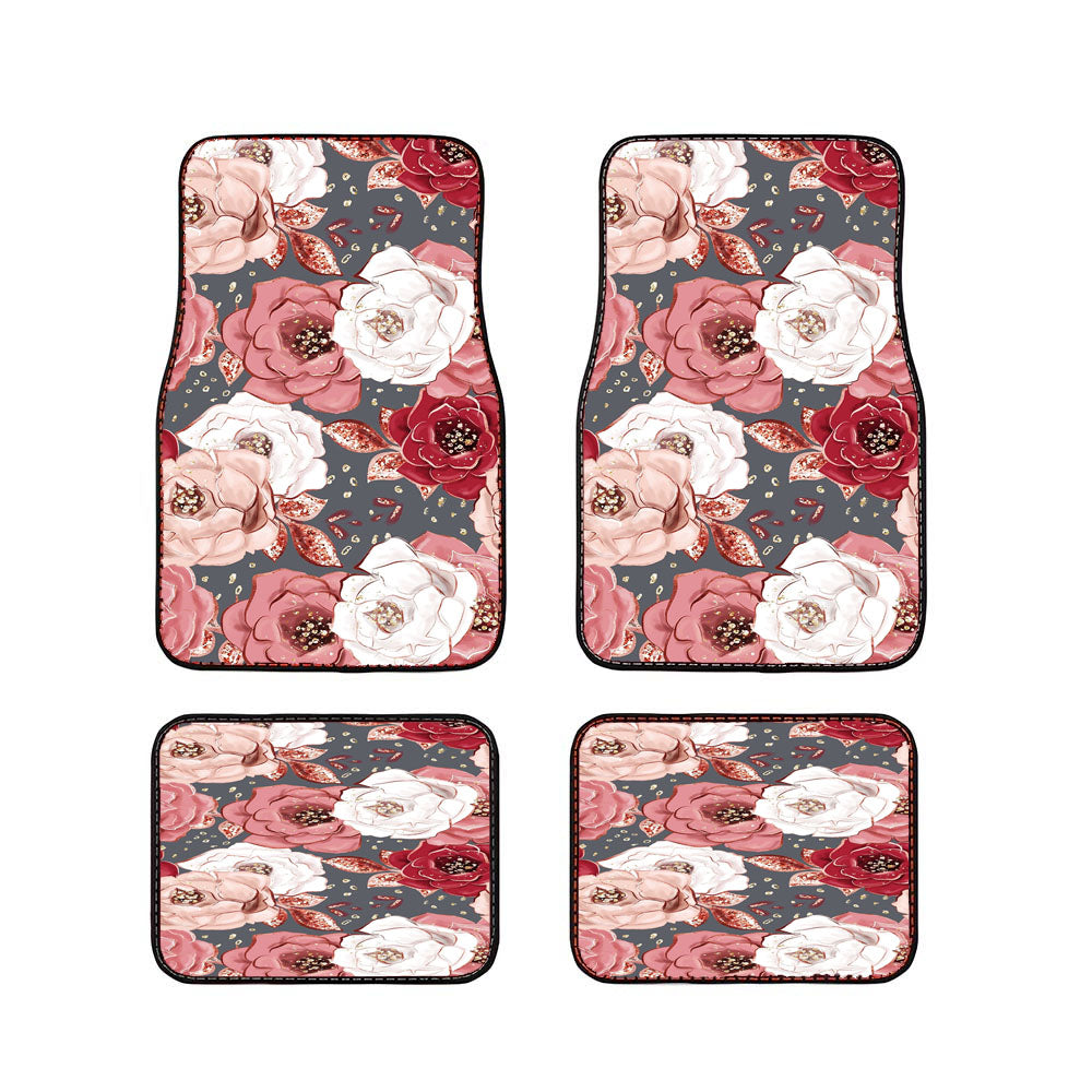 Carnation Flowers Art Car Floor Mats Accessories