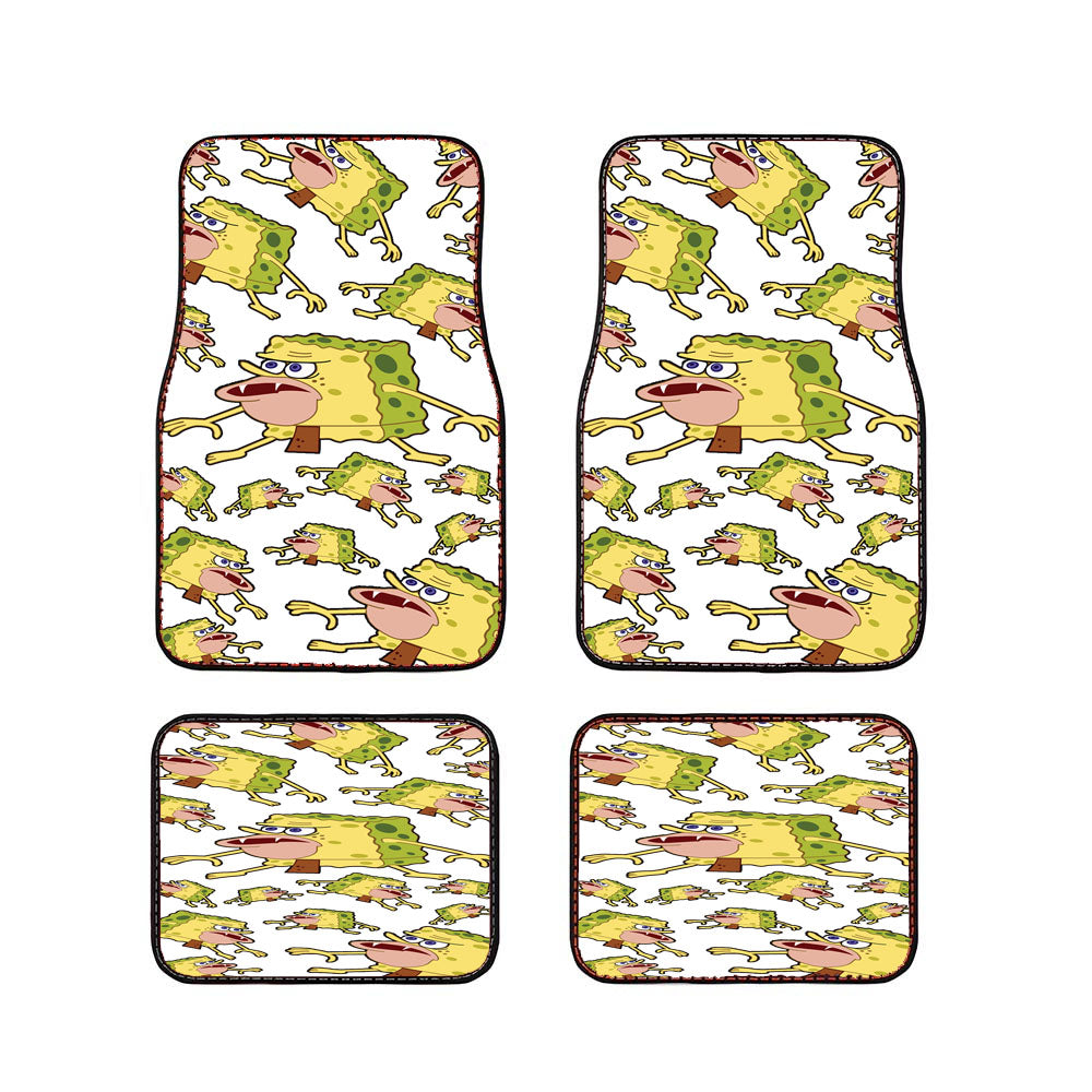 Caveman Spongebob Squarepants Pattern Car Floor Mats Accessories