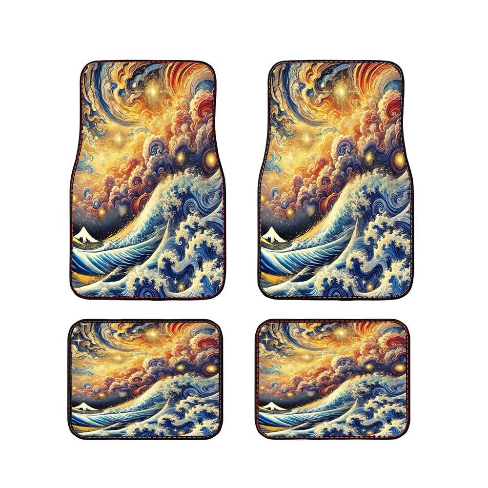 Celestial Wave Car Floor Mats Accessories