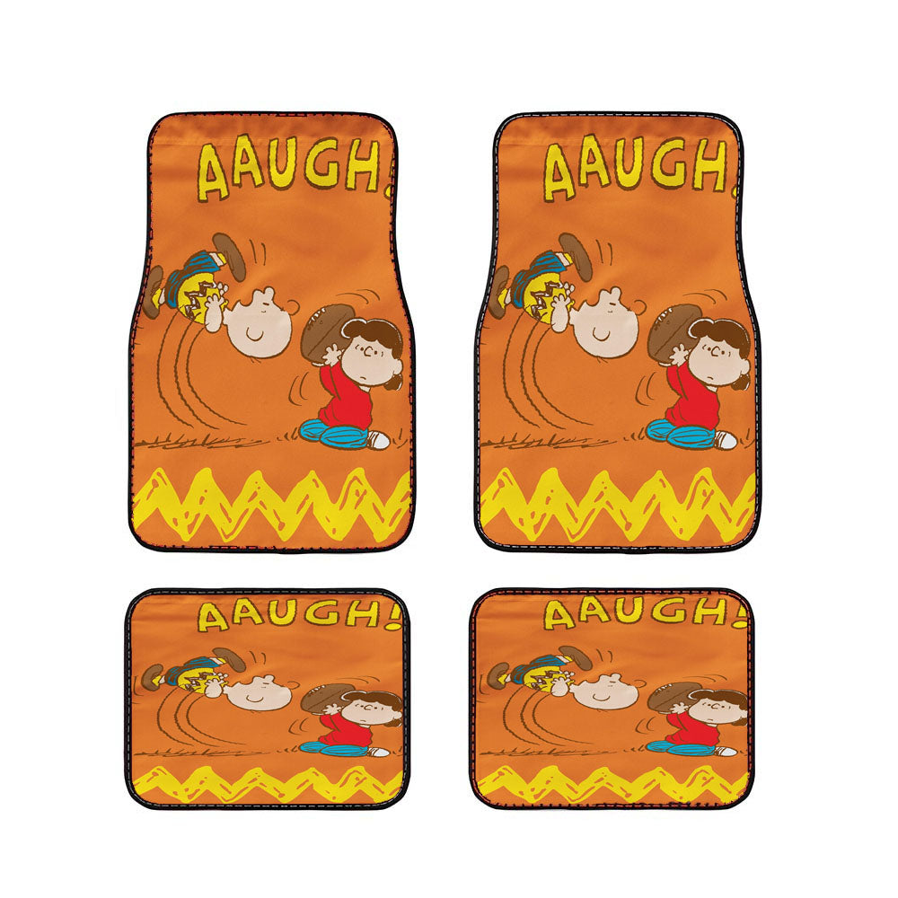 Charlie Brown And Lucy Football Car Floor Mats Accessories