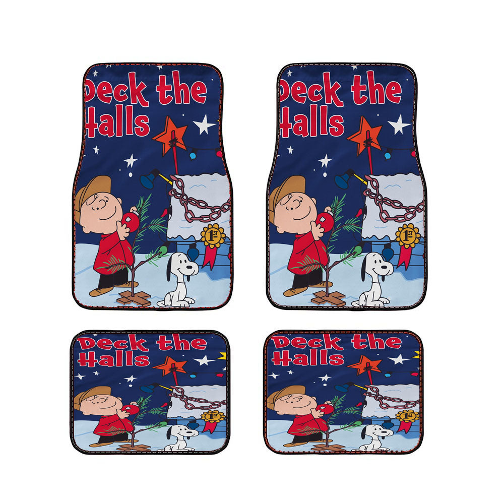 Charlie Brown Christmas Tree Car Floor Mats Accessories