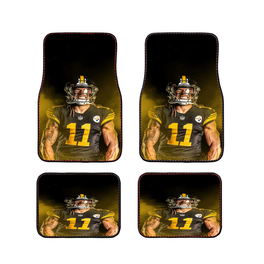 Chase Claypool Pittsburgh Steelers Car Floor Mats Accessories