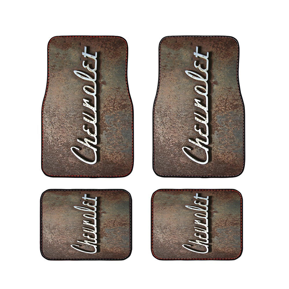 Chevrolet Rusty Logo Car Floor Mats Accessories