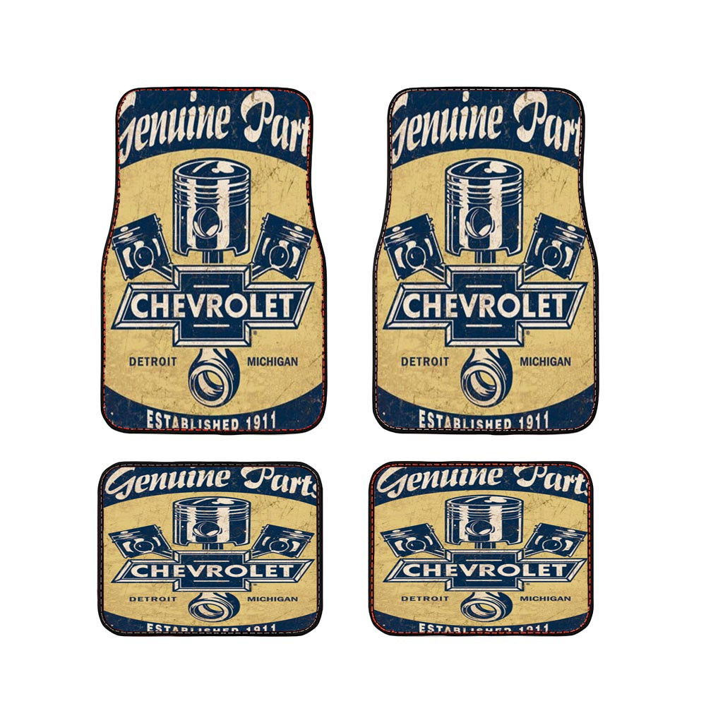 Chevy Retro Car Poster Car Floor Mats Accessories