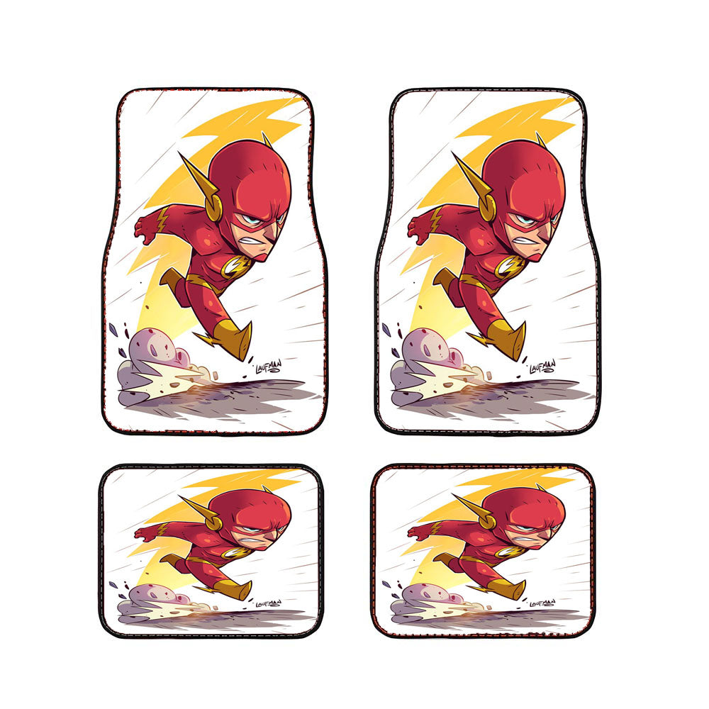 Chibi Dc Comics Flash Car Floor Mats Accessories