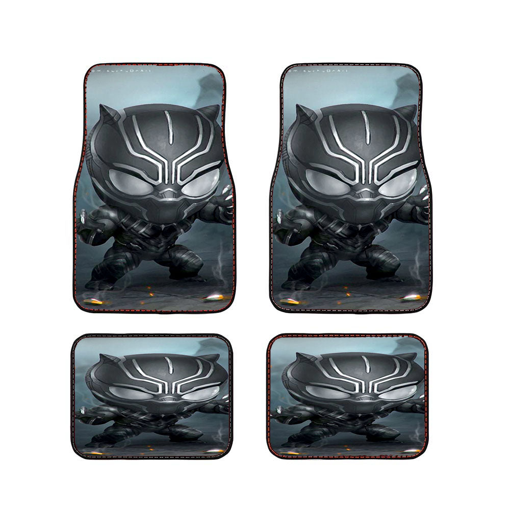 Chibi Fancy Black Panther Car Floor Mats Accessories