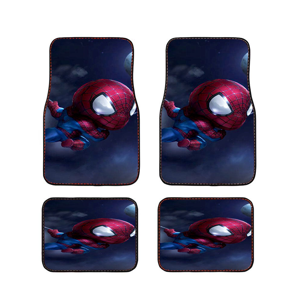 Chibi Fancy Spiderman Car Floor Mats Accessories