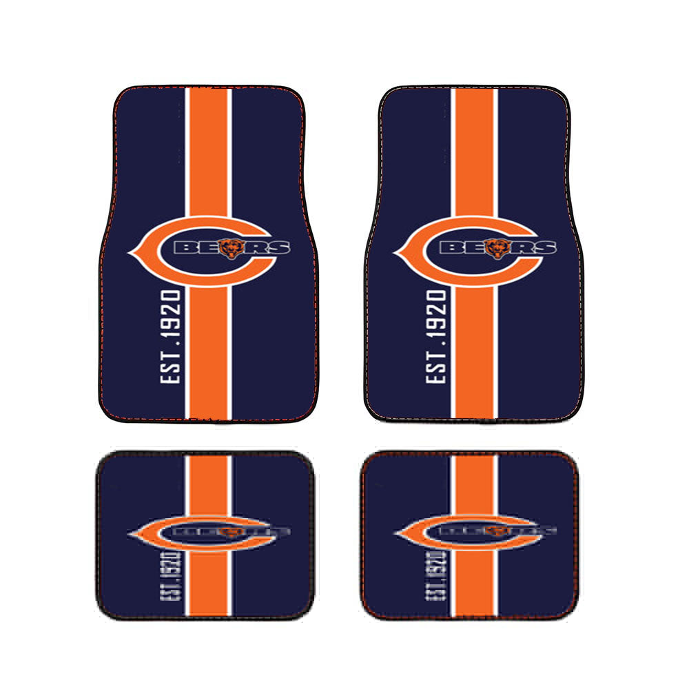Chicago Bear Est 1920 Car Floor Mats Accessories