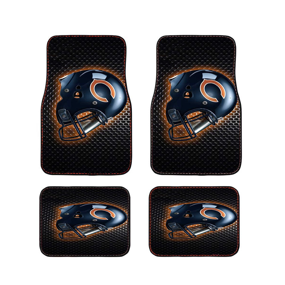 Chicago Bears Helmet Car Floor Mats Accessories