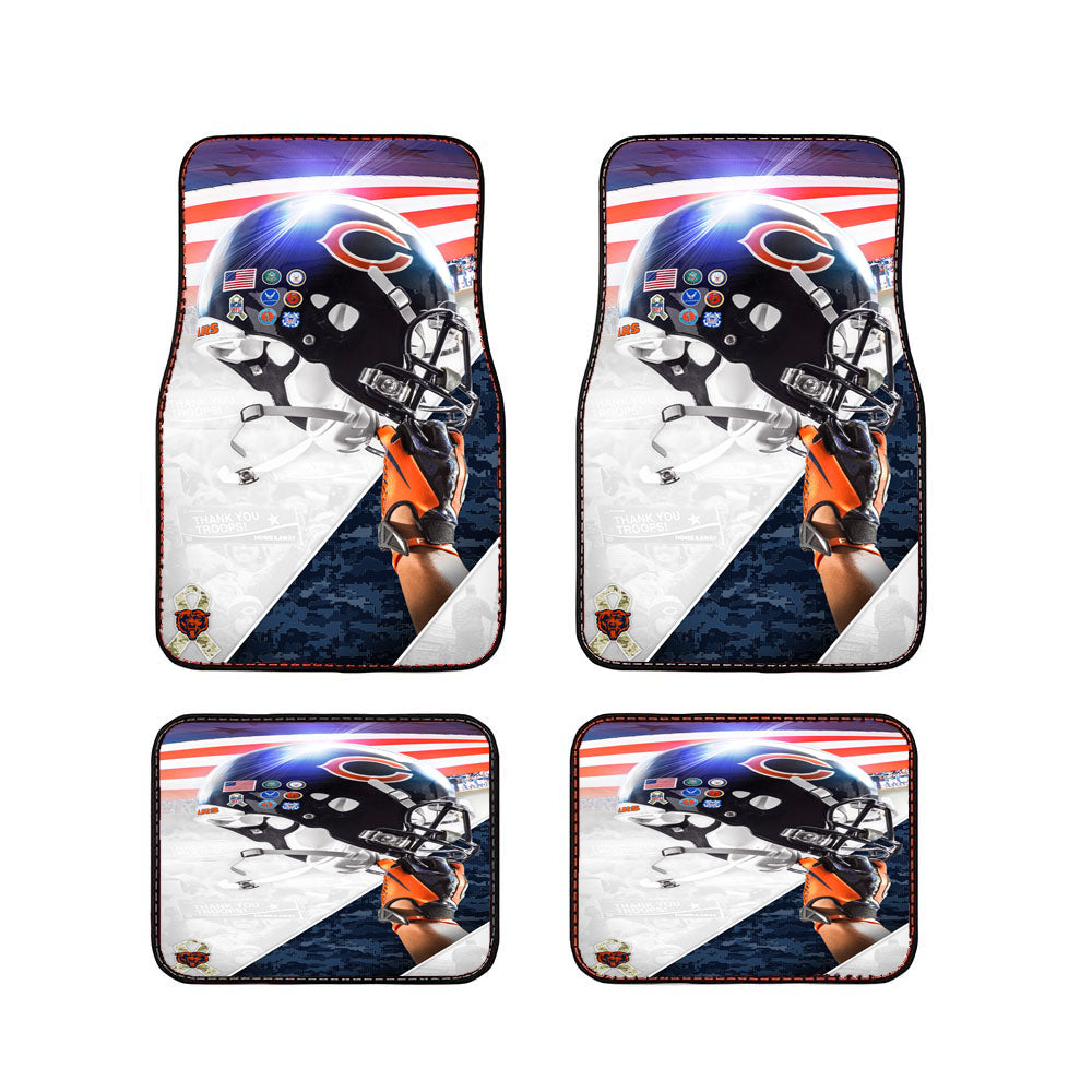 Chicago Bears Helmet Logo Car Floor Mats Accessories