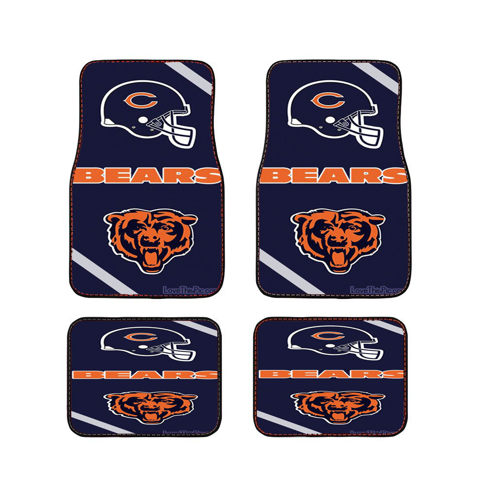 Chicago Bears Logo Car Floor Mats Accessories