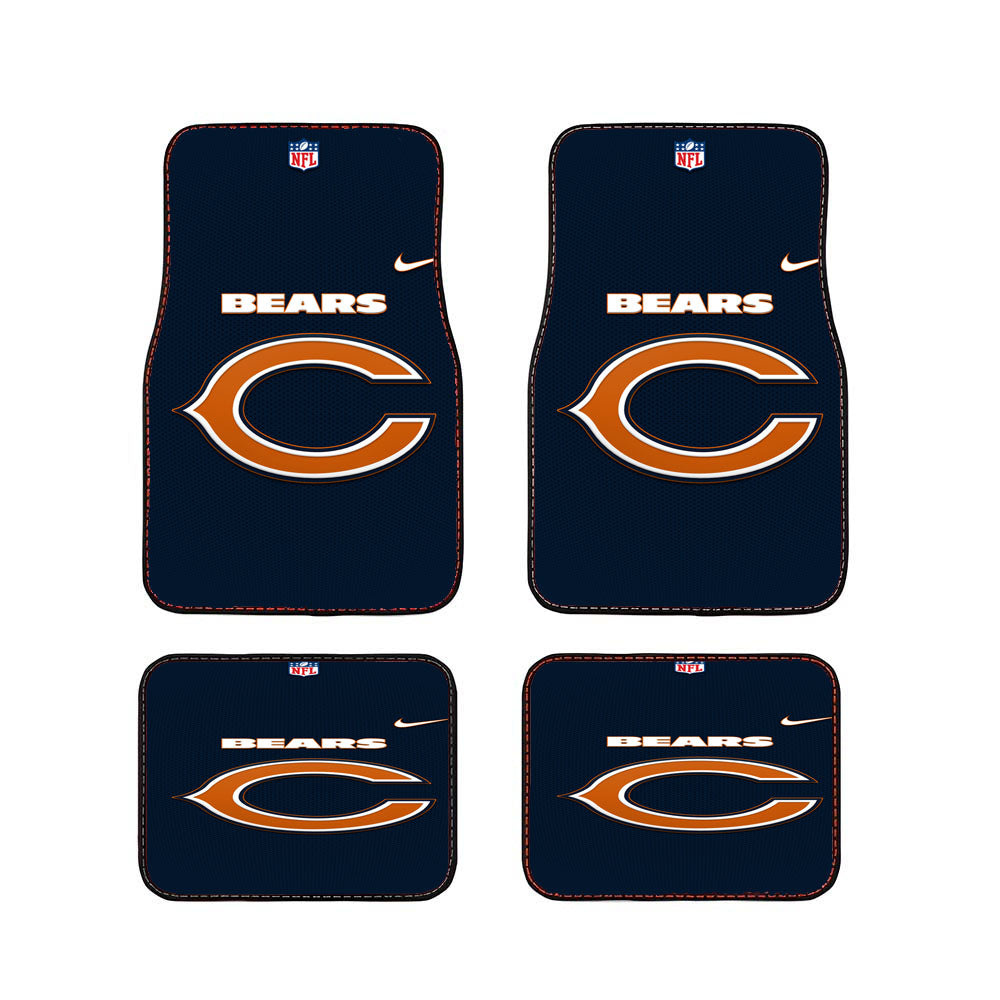 Chicago Bears Nfl 3 Car Floor Mats Accessories