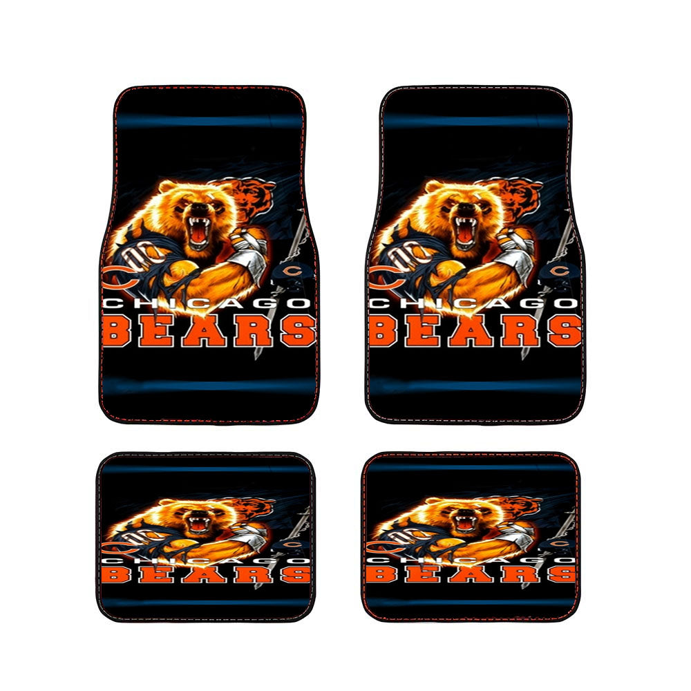 Chicago Bears Nfl Black 1 Car Floor Mats Accessories
