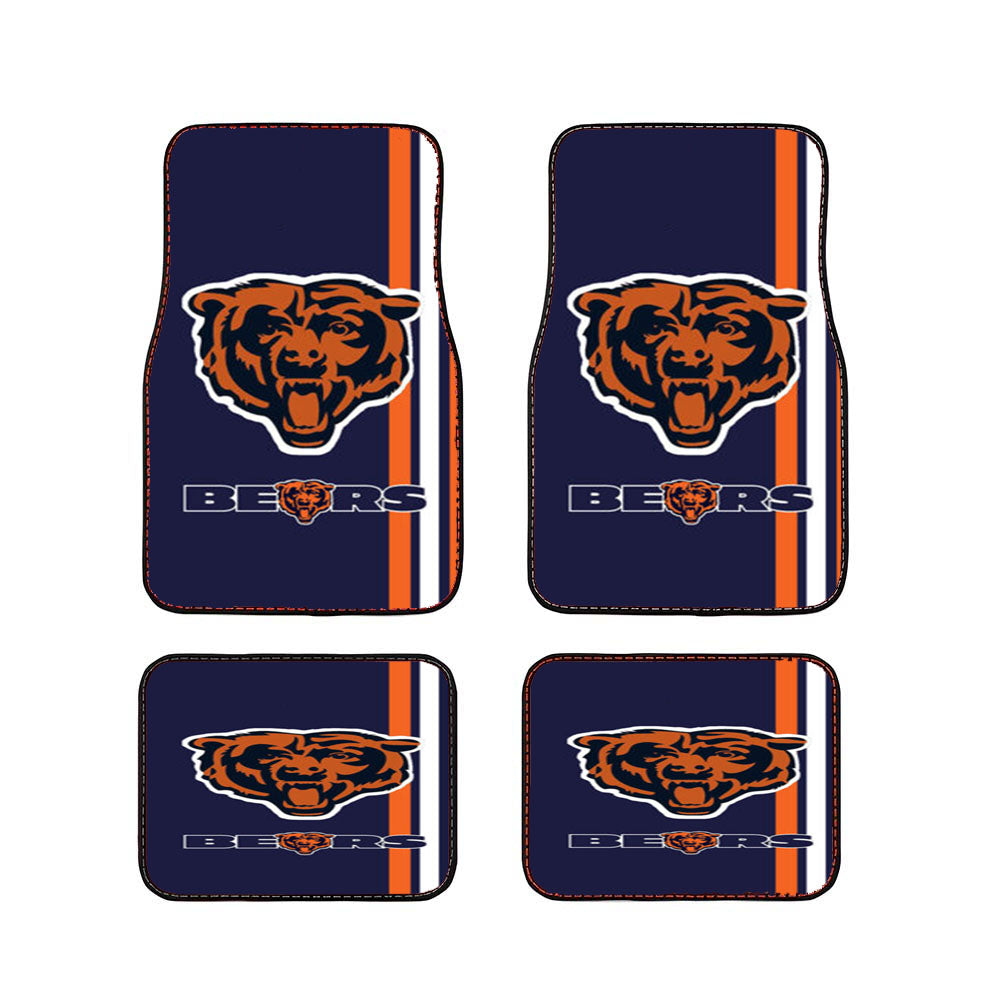 Chicago Bears Nfl Stripe Car Floor Mats Accessories