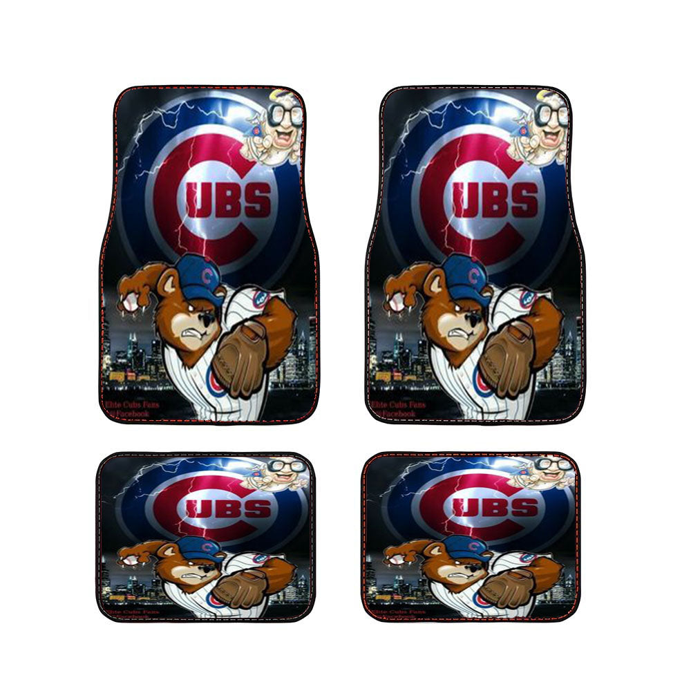 Chicago Cubs 3 Car Floor Mats Accessories