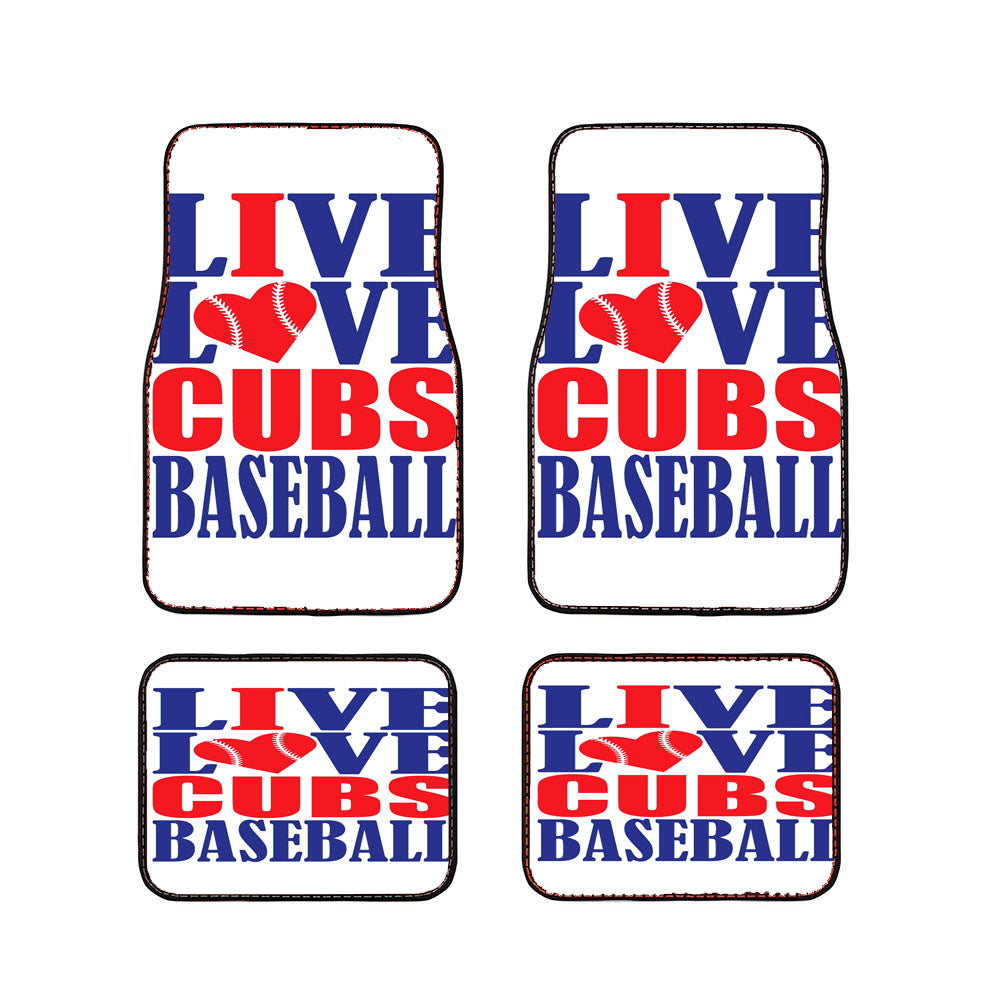 Chicago Cubs Baseball Quotes Car Floor Mats Accessories