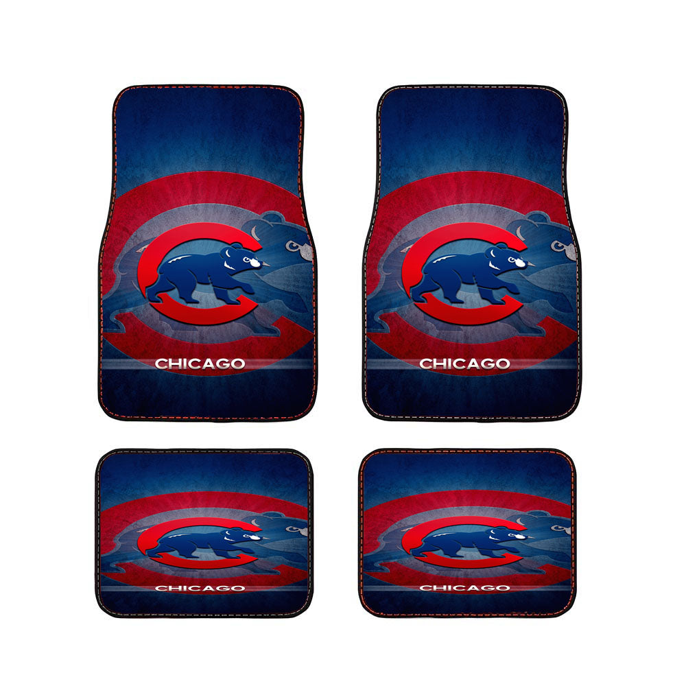 Chicago Cubs Bear Car Floor Mats Accessories