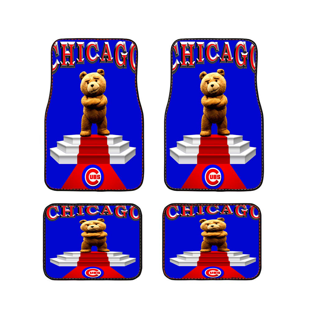 Chicago Cubs Blu Car Floor Mats Accessories