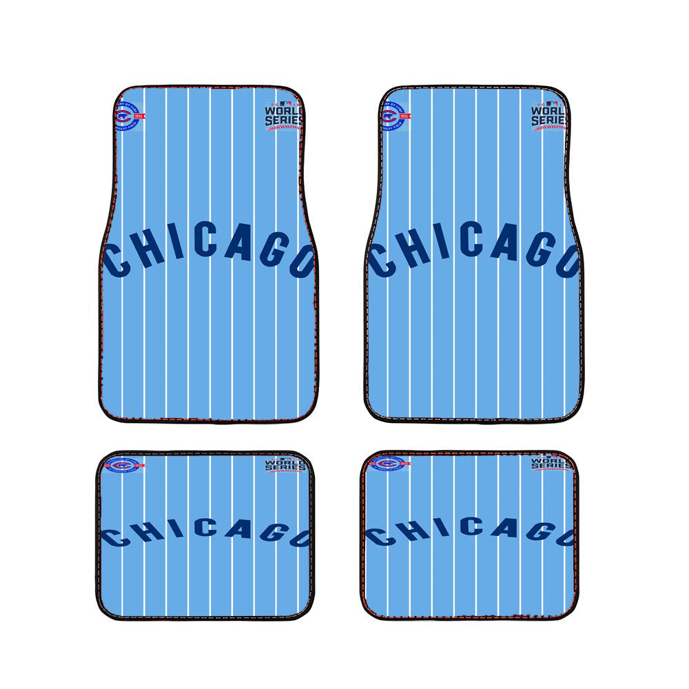 Chicago Cubs Blue 2 Car Floor Mats Accessories