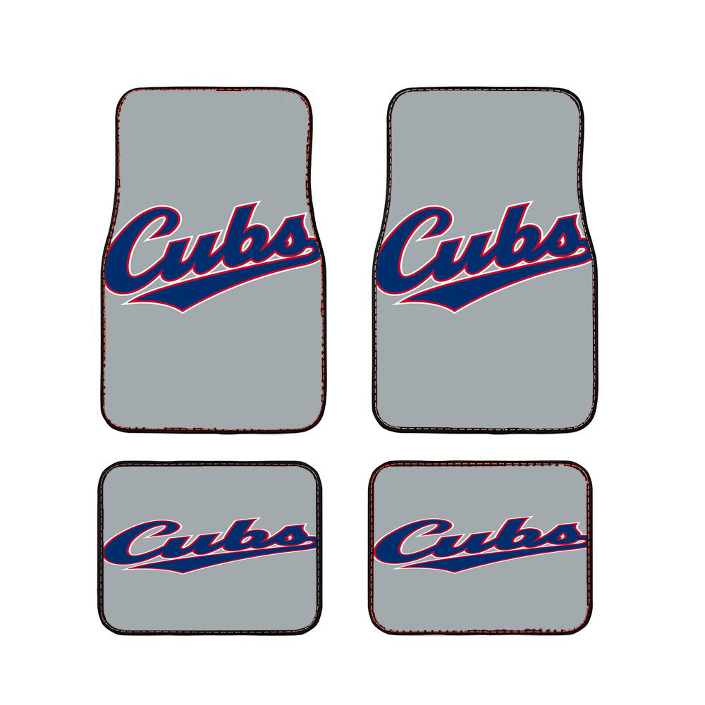 Chicago Cubs Font Car Floor Mats Accessories
