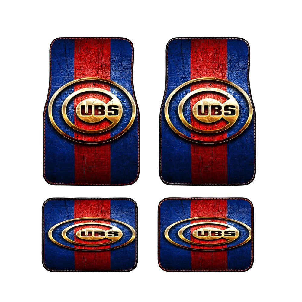 Chicago Cubs Golden American Baseball Car Floor Mats Accessories
