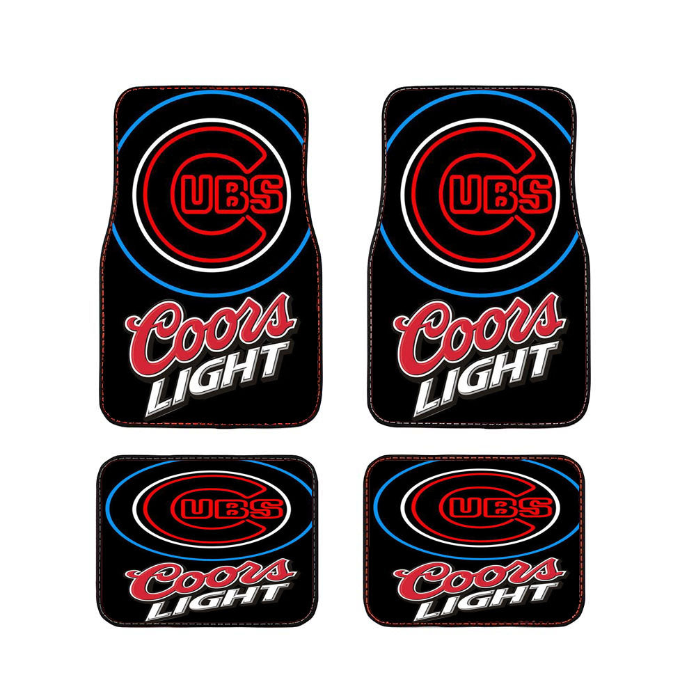 Chicago Cubs Light Car Floor Mats Accessories