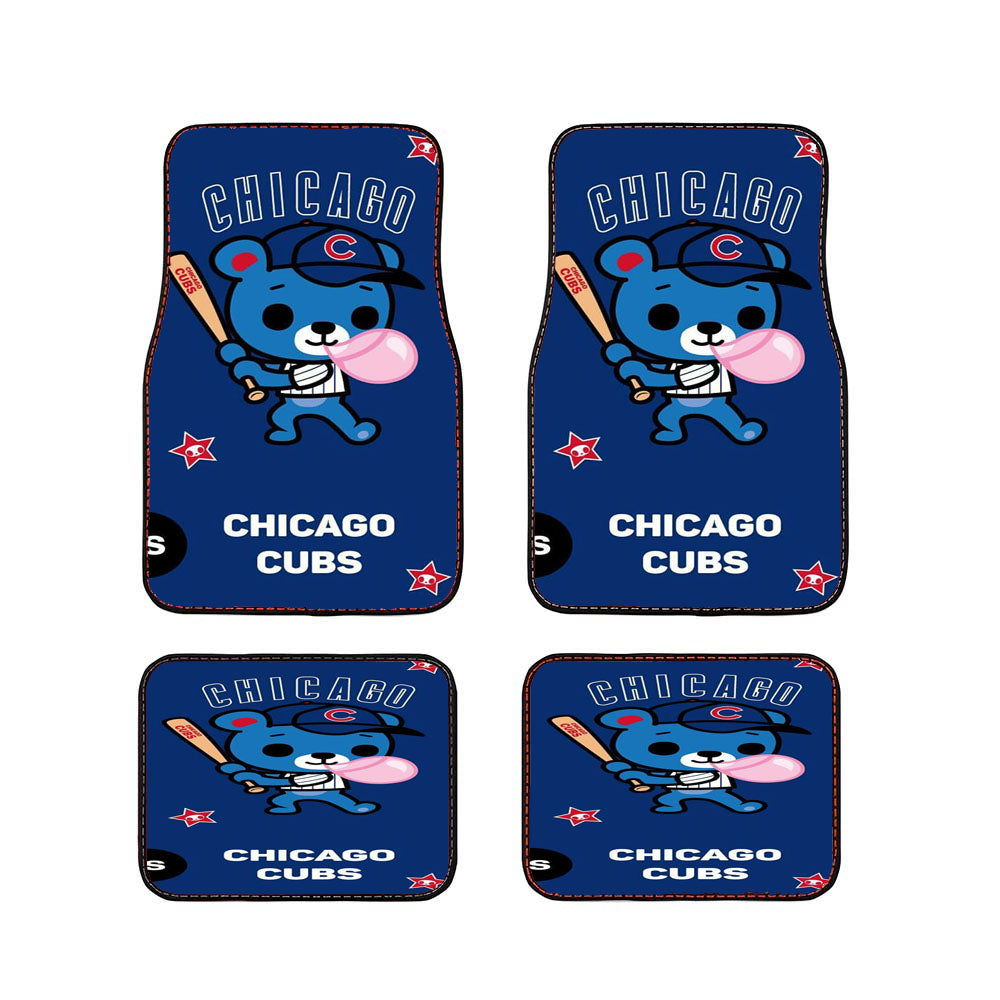 Chicago Cubs Little Bear Car Floor Mats Accessories