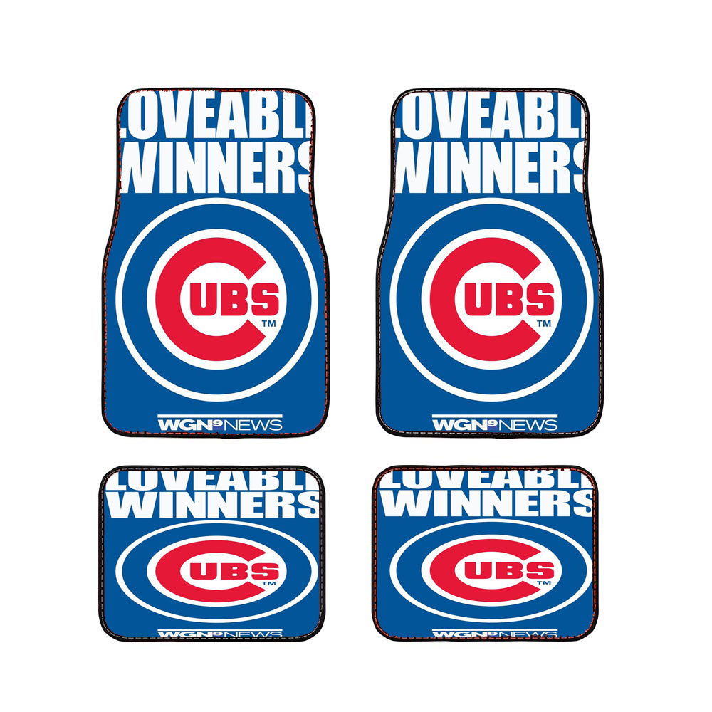 Chicago Cubs Loveable Winner Car Floor Mats Accessories