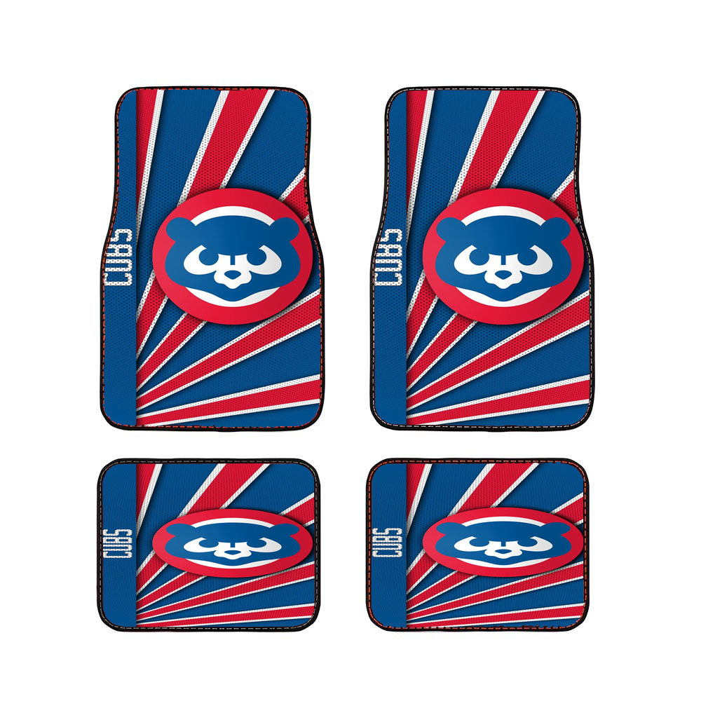 Chicago Cubs Texturing Car Floor Mats Accessories