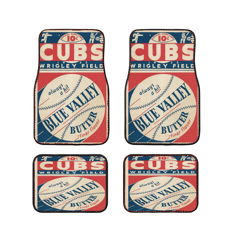 Chicago Cubs V Car Floor Mats Accessories