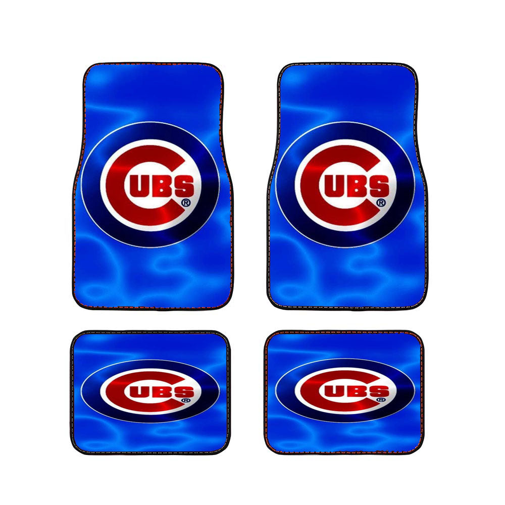 Chicago Cubs Wave Logo Car Floor Mats Accessories