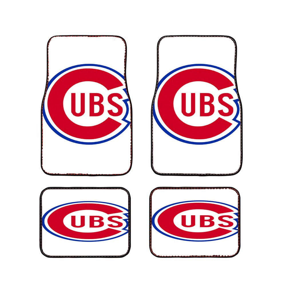 Chicago Cubs White Back Car Floor Mats Accessories