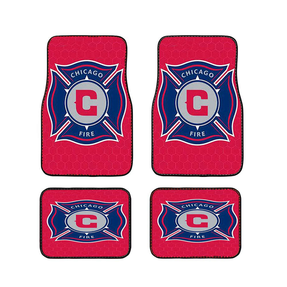 Chicago Fire Logo Car Floor Mats Accessories