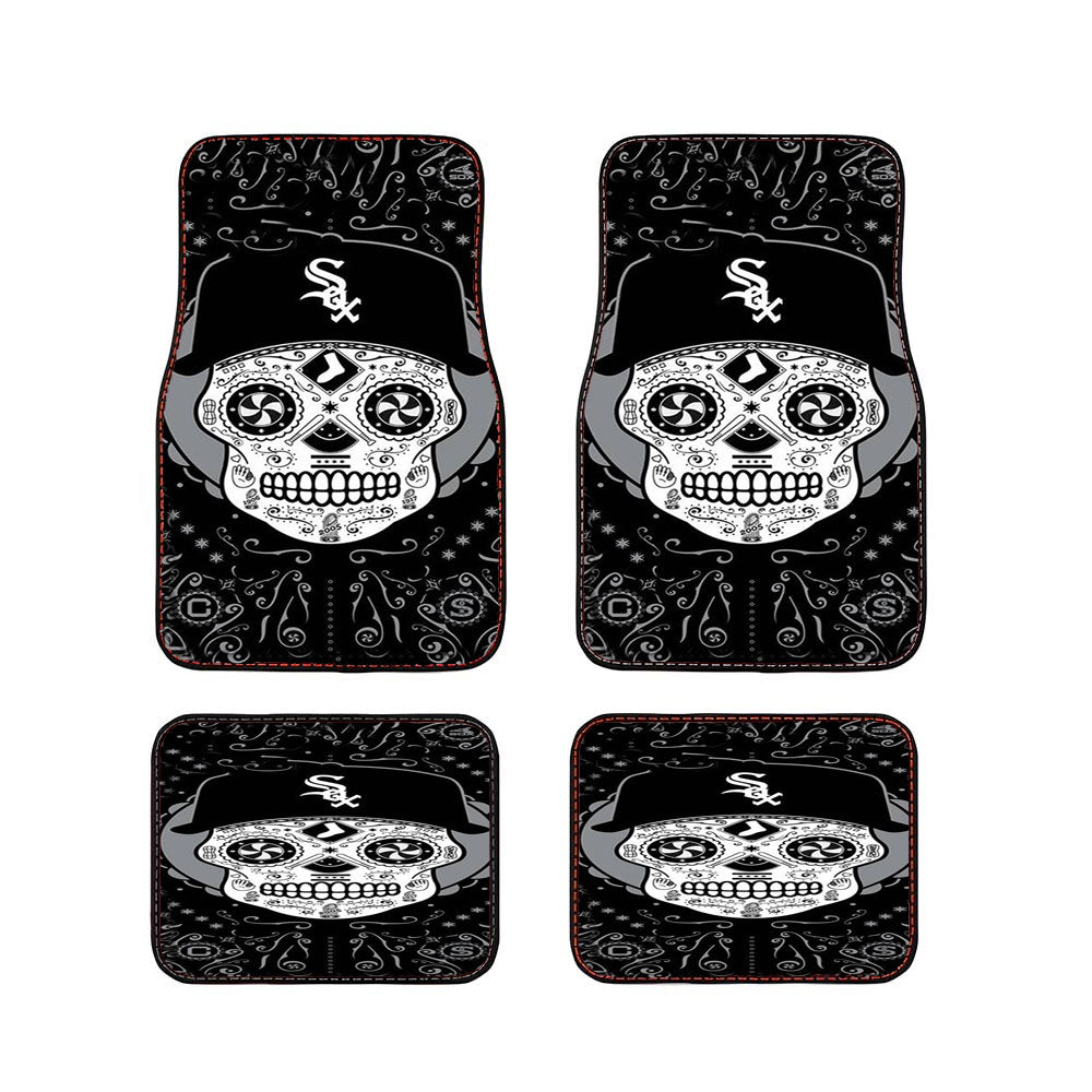 Chicago White Sox Skull Car Floor Mats Accessories