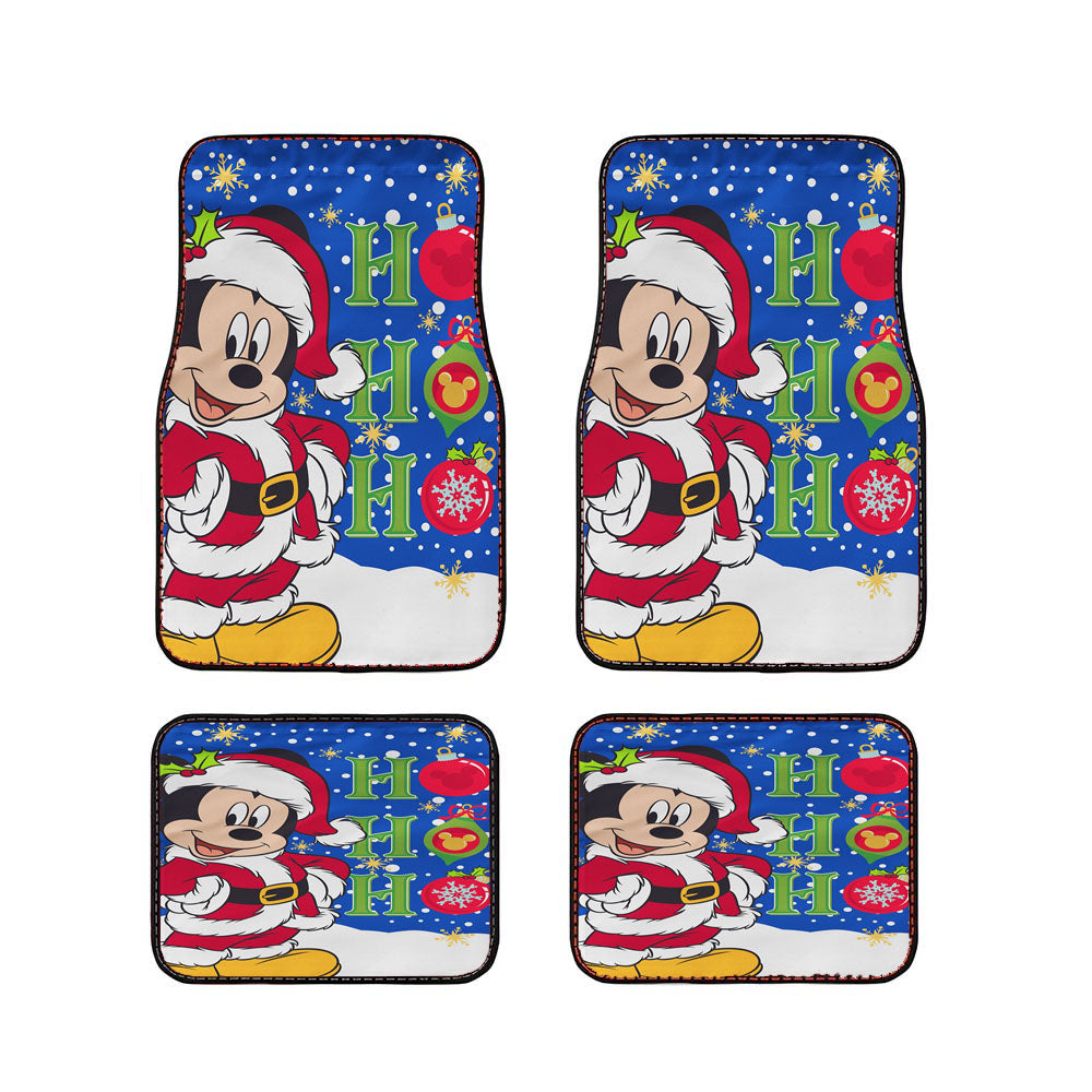 Christmas Disney Santa Mickey Car Floor Mats Accessories